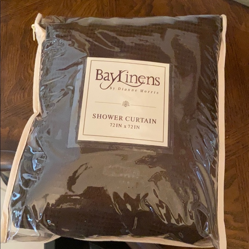 Bay Linens Shower Curtain Brown